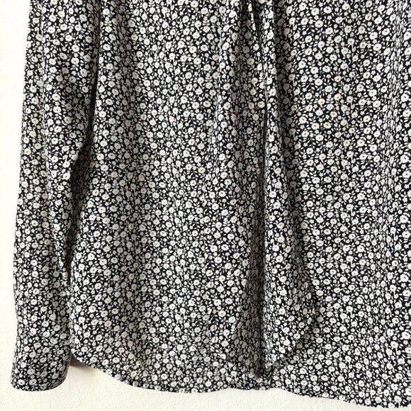 Tory Burch Silk Ditsy Boho Floral-print Bow Tie Neck Blouse Long Sleeve Top - Picture 4 of 15